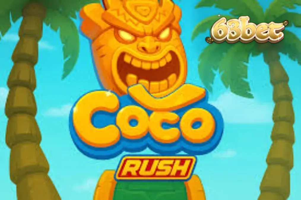 Interface vibrante do slot Coco Rush com elementos tropicais e símbolos de tesouro